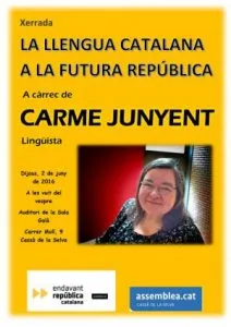 Carme Junyent, ANC, menos brossa, María del Carmen Junyent Figueras Carme Junyent, ANC, menos brossa, María del Carmen Junyent Figueras