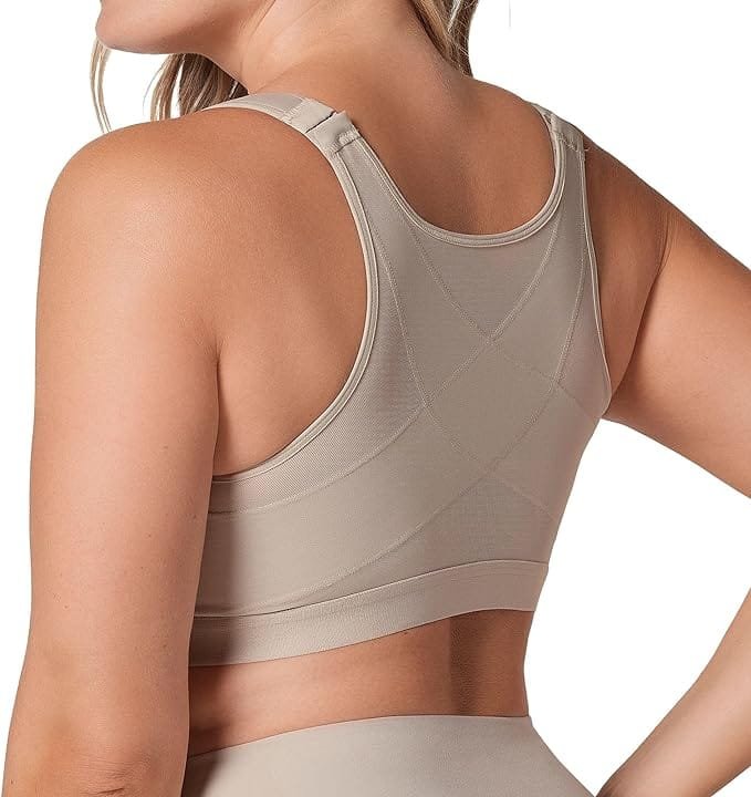 Store Monchosoft Leonisa Front Closure Posture Corrector Full Coverage Bra Wireless Back Support Bras for women
