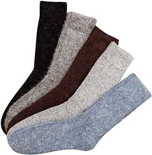 Store Monchosoft CHAO RAN 3 Pairs Mongolia Wool Cashmere Socks For Men Winter Warm Thick Comfortable Sock Soft Casual Dress Socks